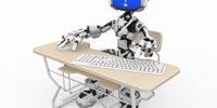 Blue Screen Robot, Computer Desk