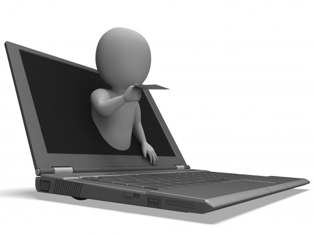 Email From Laptop Showing Correspondence